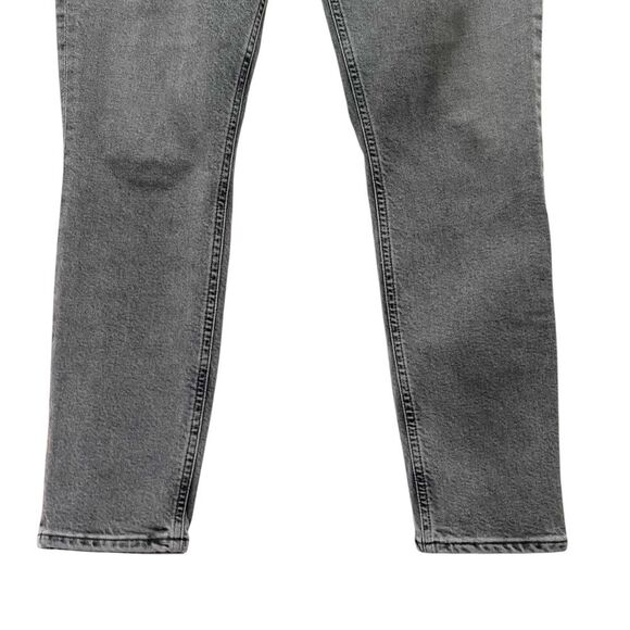 AGOLDE Nico High Rise Cropped Slim Jeans Gray Ceremony Wash Button Fly Size 29 - Picture 8 of 12